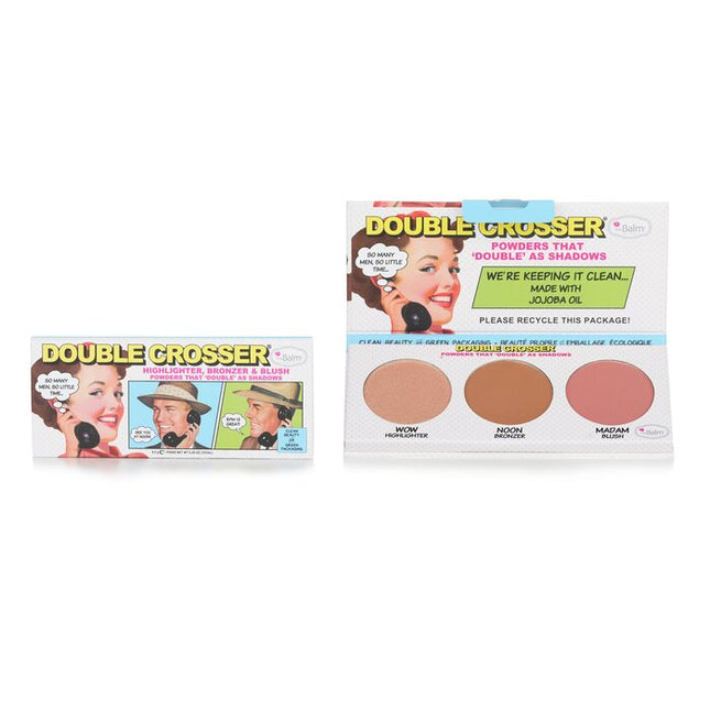 Double Crosser (highlighter, Bronzer & Blush) - 8.5g/0.29oz Thebalm