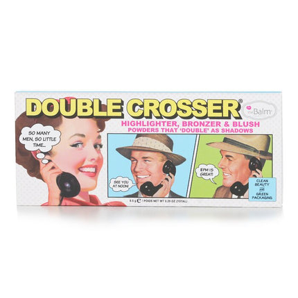 Double Crosser (highlighter, Bronzer & Blush) - 8.5g/0.29oz Thebalm