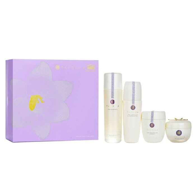 Ritual For Firm Skin Set: Camellia Cleansing Oil 150ml + Essence 150ml + Silk Cream 50ml + Rice Polish 60g - 4pcs