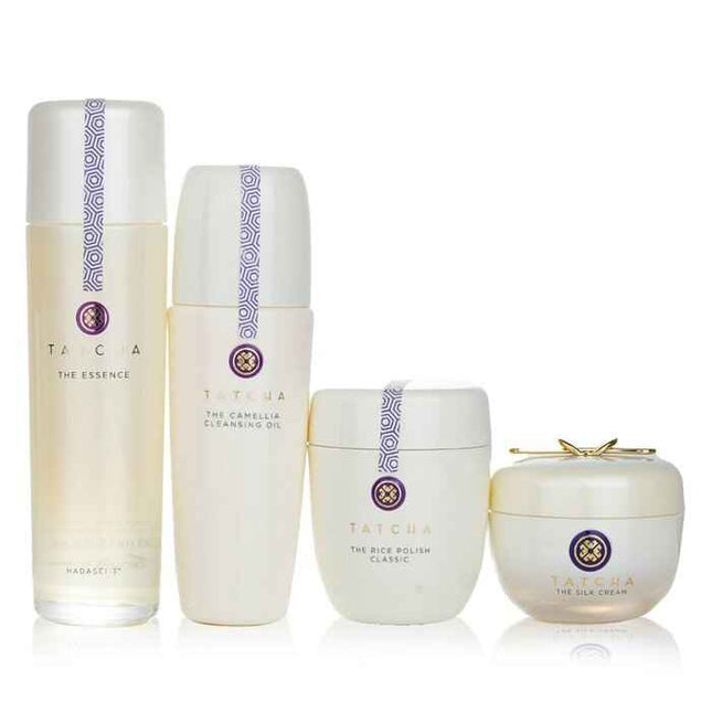 Ritual For Firm Skin Set: Camellia Cleansing Oil 150ml + Essence 150ml + Silk Cream 50ml + Rice Polish 60g - 4pcs