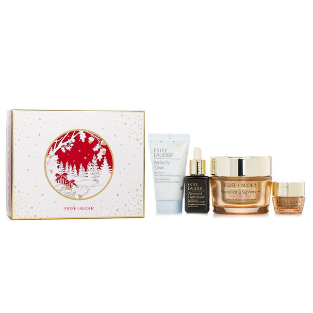 Firm And Lift Wonders Set: Perfectly Clean Cleanser + Advanced Night Repair + Revitalizing Supreme + Eye Balm - 4pcs Estee Lauder