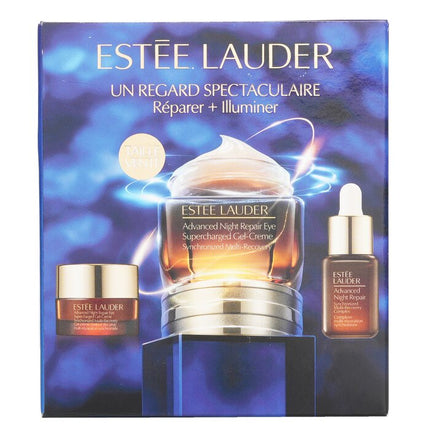 Major Eye Impact Trio Repair + Brighten Skincare Set: Anr Eye Supercharged Gel Cream (15ml + 5ml) + Repair Serum 7ml - 3pcs Estee Lauder