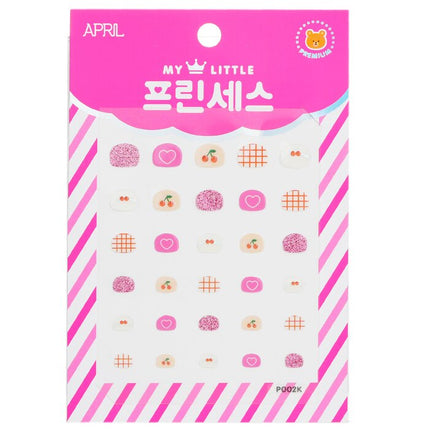 Princess Kids Nail Sticker - # P002k - 1pack April Korea