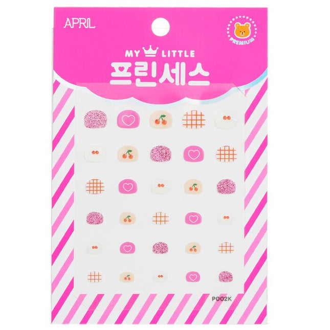 Princess Kids Nail Sticker - # P002k - 1pack April Korea
