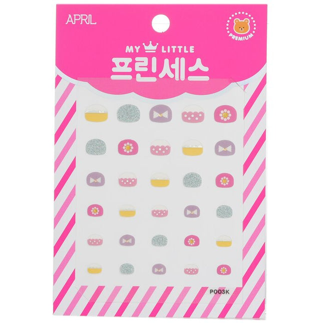 Princess Kids Nail Sticker - # P003k - 1pack April Korea