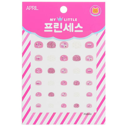 Princess Kids Nail Sticker - # P004k - 1pack April Korea