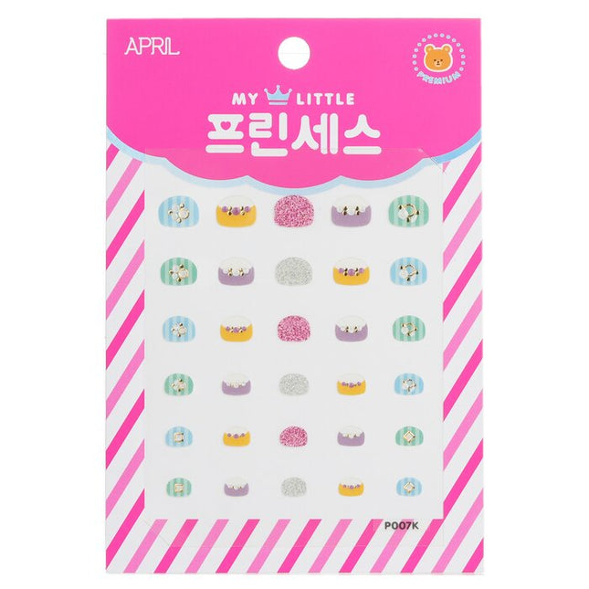 Princess Kids Nail Sticker - # P007k - 1pack April Korea