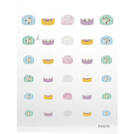 Princess Kids Nail Sticker - # P007k - 1pack April Korea