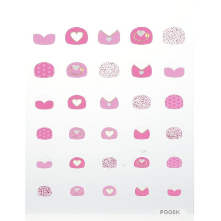 Princess Kids Nail Sticker - # P008k - 1pack April Korea