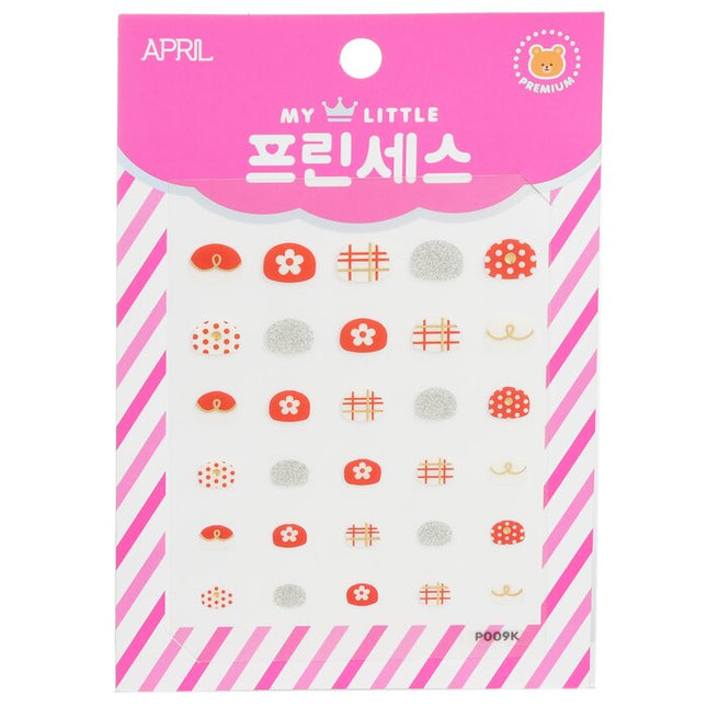 Princess Kids Nail Sticker - # P009k - 1pack April Korea