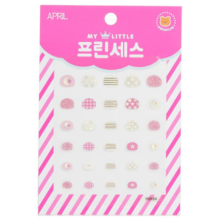 Princess Kids Nail Sticker - # P012k - 1pack April Korea