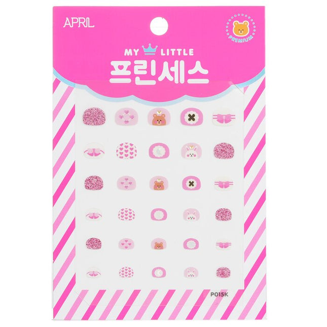Princess Kids Nail Sticker - # P015k - 1pack April Korea
