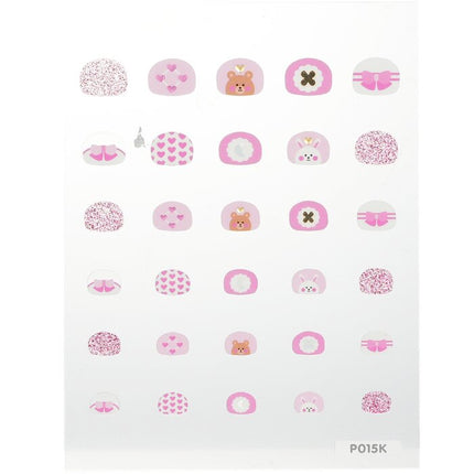 Princess Kids Nail Sticker - # P015k - 1pack April Korea