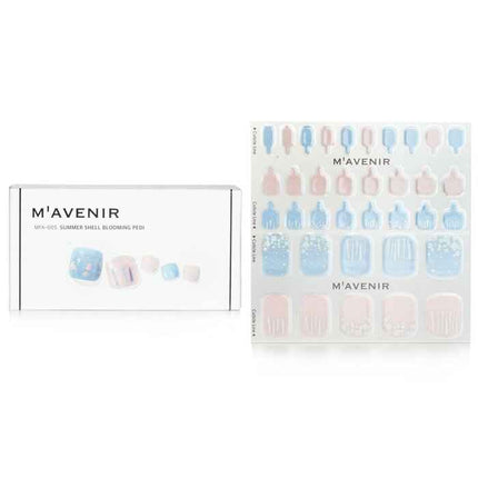 Nail Sticker (assorted Colour) - # Summer Shell Blooming - 32pcs