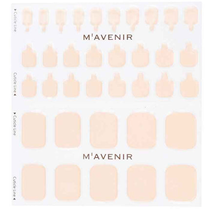 Nail Sticker (pink) - # Classic Babypink Pedi - 36pcs