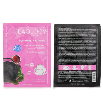 Peach Tea Hyaluronic Face & Neck Mask - 21ml/0.17oz Teaology