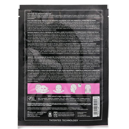 Peach Tea Hyaluronic Face & Neck Mask - 21ml/0.17oz Teaology
