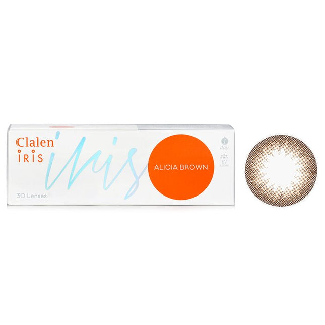 1 Day Iris Alicia Brown Color Contact Lenses - - 3.00 - 30pcs Clalen