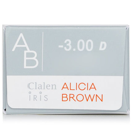 1 Day Iris Alicia Brown Color Contact Lenses - - 3.00 - 30pcs Clalen