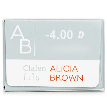 1 Day Iris Alicia Brown Color Contact Lenses - - 4.00 - 30pcs Clalen