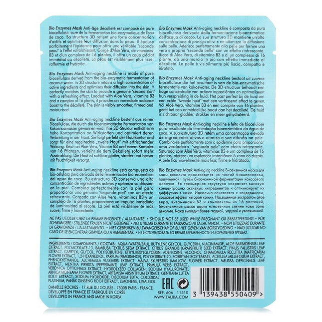 Bio Enzymes Mask Anti-aging Neckline - 25g/0.8oz Talika