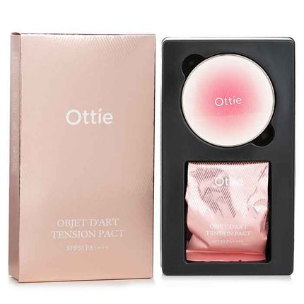 Objet D’art Tension Pact Spf50 Pa++++ & Refill  # 23 Natural - 2x15g/0.52oz