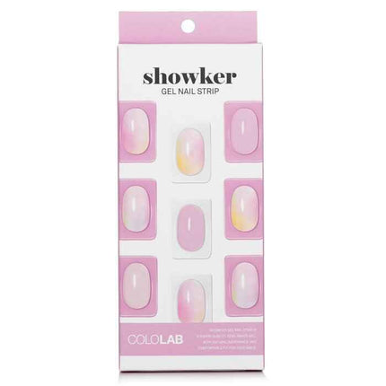 Showker Gel Nail Strip # Csa111 Spring Marble - 1pcs