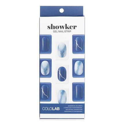 Showker Gel Nail Strip # Cna401 Blackberry Marble - 1pcs