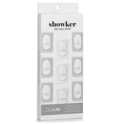 Showker Gel Nail Strip # Cna802 Classic White - 1pcs