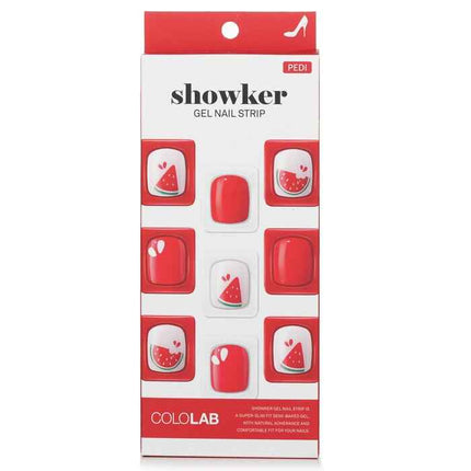 Showker Gel Nail Strip # Cpa505 Cool Watermelon - 1pcs