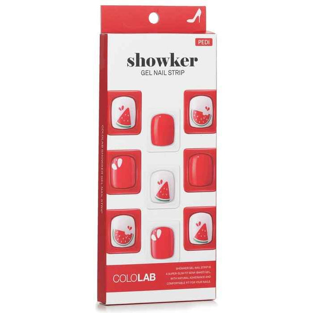 Showker Gel Nail Strip # Cpa505 Cool Watermelon - 1pcs