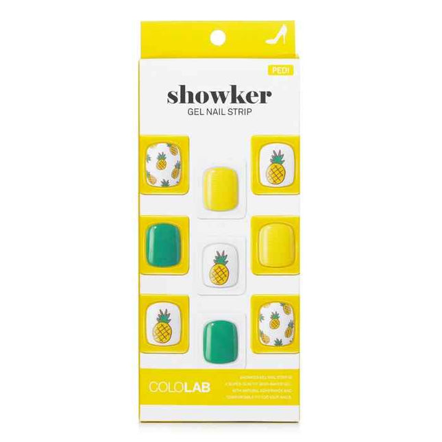 Showker Gel Nail Strip # Cpa702 Aloha Pineapple - 1pcs