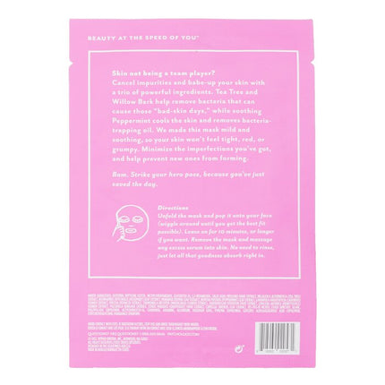 Moodmask The Good Fight Clear Skin Sheet Mask - 20ml/0.705oz Patchology