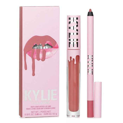 Matte Lip Kit: Matte Liquid Lipstick 3ml + Lip Liner 1.1g - # 301 Angel - 2pcs
