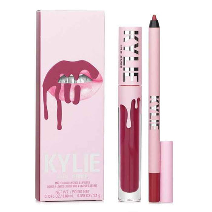 Matte Lip Kit: Matte Liquid Lipstick 3ml + Lip Liner 1.1g - # 103 Better Not Pout - 2pcs