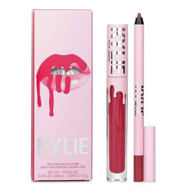 Matte Lip Kit: Matte Liquid Lipstick 3ml + Lip Liner 1.1g - # 401 Victoria - 2pcs