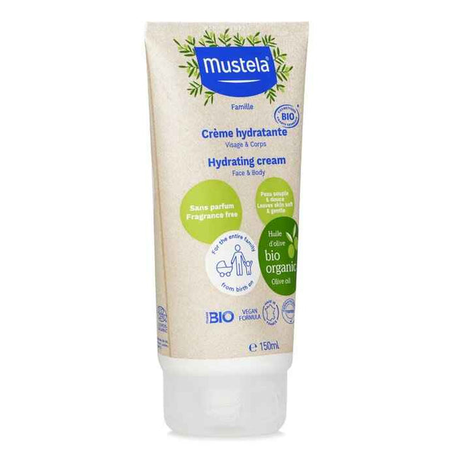 Organic Hydrating Face And Body Cream With Olive Oil (fragrance Free) - 150ml/5oz