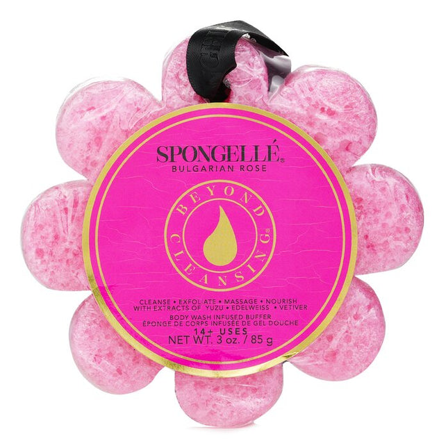 Wild Flower Soap Sponge - Bulgarian Rose (pink) - 1pc/85g Spongelle