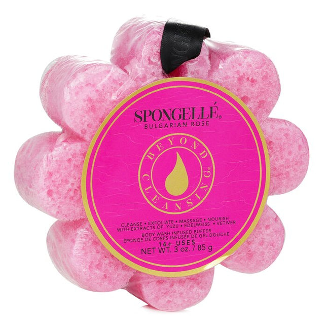 Wild Flower Soap Sponge - Bulgarian Rose (pink) - 1pc/85g Spongelle