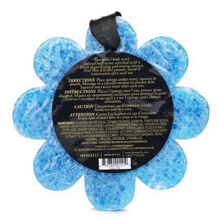 Wild Flower Soap Sponge - Freesia Pear (blue) - 1pc/85g Spongelle