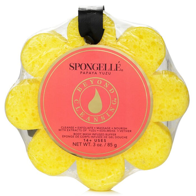 Wild Flower Soap Sponge - Papaya Yuzu (yellow) - 1pc/85g Spongelle