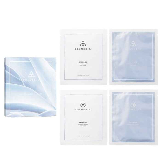 Bio Cellulose Radiant & Rejuvenating Sheet Mask Set - 4pcs/1 Box