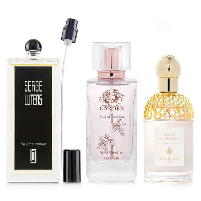 Maison W X Guerlain X Serge Luten-rose & Un Bois Vanille Eau De Parfum Spray Bundle - 3pcs