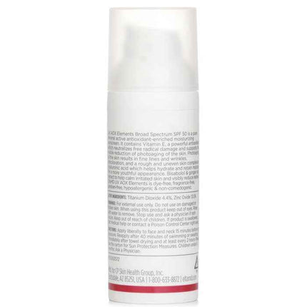 Uv Aox Elements Tinted Mineral Face Sunscreen Spf 50 - 48g/1.7oz