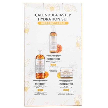 Calendula 3 Step Hydration Set: Face Wash 230ml + Toner 500ml + Water Cream 100ml - 3pcs