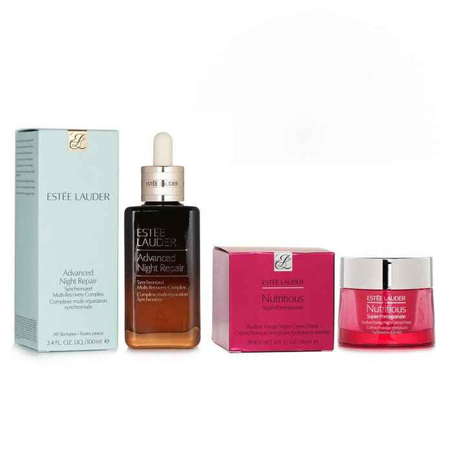 Estee Lauder Nutritious Super-pomegranate Radiant Energy Night Creme/mask + Anr Synchronized Multi-recover (standard Edition) - 2pcs