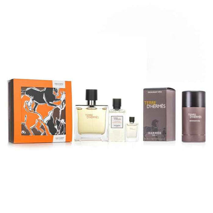 Hermes Terre D'hermes Pure Set + Terre D'hermes Deodorant Stick - 2pcs