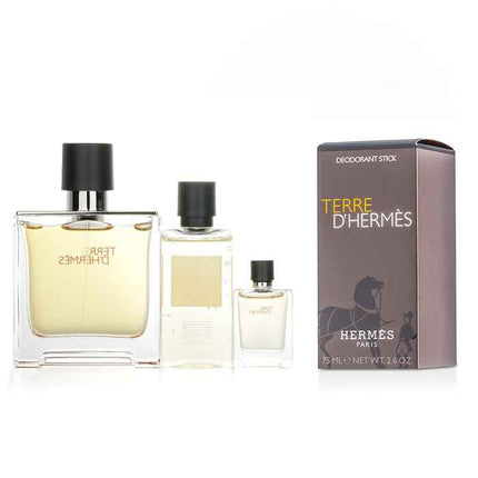 Hermes Terre D'hermes Pure Set + Terre D'hermes Deodorant Stick - 2pcs