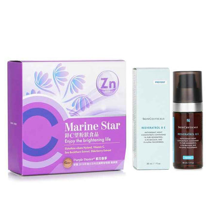 【eckare Marine Star Antioxidant Set】ko Influenza. Night Repair Damage. Antioxidant Protection. - 2pcs