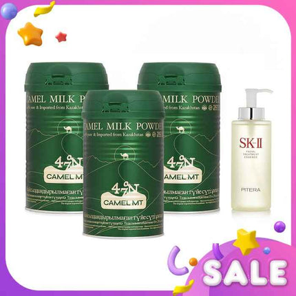 Camel Mt Camel Milk Powder X3 + Skii Facial Treatment Essence - 4pcs
